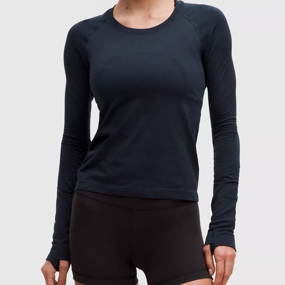Lululemon Swiftly Tech Long-Sleeve Shirt Hip Length - Black
